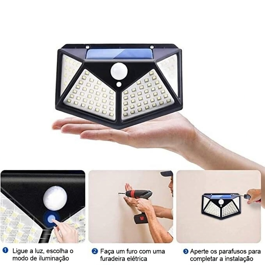 Kit Luminária Solar Principal